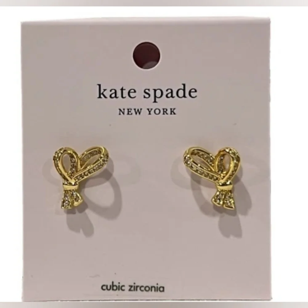 Kate Spade Pavé Heart Stud Earrings